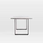 Portside Aluminum Outdoor Concrete Dining Table (72")