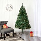 Pre-Lit Faux Northern Tip Pine Christmas Tree (5'&ndash;8')