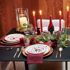 Scandi Wood Block Stoneware Dinner Plate Sets