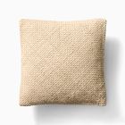 Open Box: Heathered Basket Weave Wool Pillow Cover (20" x 20") - Natural
