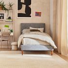 Emmett Tufted Bed - Wood Legs