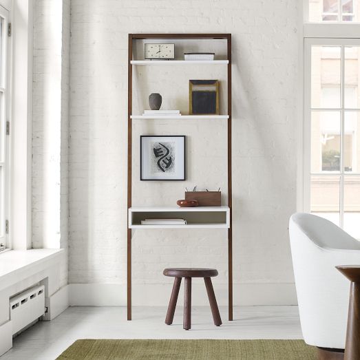 Ladder Shelf Wall Desk (28")