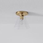 Sculptural Cone Flush Mount