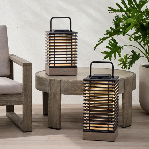 Blade Solar LED Lantern Outdoor Light | West Elm