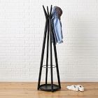 Anton Solid Wood Coat Rack - Burnt Wax