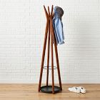 Anton Solid Wood Coat Rack - Burnt Wax