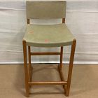 Open Box: Clyde Leather Counter Stool (26") - Ludlow Leather Cumin, Acorn