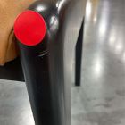 Open Box: Dunham Dining Chair - Ludlow Leather Sesame, Black, Sand Straps