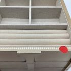 Open Box: Modern Shaped Jewelry Box, Grand (7.5"H) - Champagne