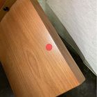 Open Box: Pierce &amp; Ward Burl Inlay Coffee Table (42") - Light Nutmeg