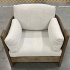 Open Box: Porto Outdoor Lounge Chair - Driftwood &amp; Frost Gray Cushions