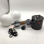 Open Box: Sphere &amp; Stem 2-Light Floor Lamp (62") - Milk Glass, Matte Black