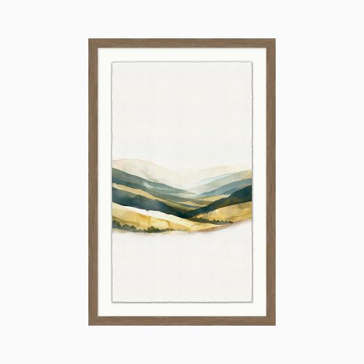 Golden Mountain Peaks Wall Art by West Elm