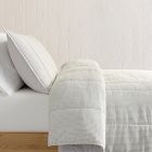 Heathered Linear Comforter &amp; Shams