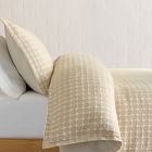 Honeycomb Woven Duvet Cover &amp; Shams
