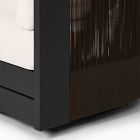 Porto Aluminum Outdoor Swivel Chair &amp; Side Table (18")