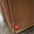 Open Box: Bennett Leather Swivel Club Chair - Saddle Leather Nut, Cool Walnut