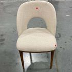 Open Box: Boerum Dining Chair - Performance Chenille Tweed Sand, Burnt Wax
