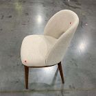 Open Box: Boerum Dining Chair - Performance Chenille Tweed Sand, Burnt Wax