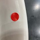 Open Box: Boerum Leather Dining Chair - Vegan Leather Snow, Burnt Wax