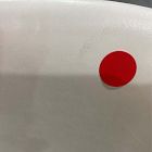 Open Box: Boerum Leather Dining Chair - Vegan Leather Snow, Burnt Wax