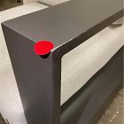 Open Box: Telluride Aluminum Outdoor Swivel Chair - Dark Bronze, Frost Gray