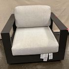 Open Box: Telluride Aluminum Outdoor Swivel Chair - Dark Bronze, Frost Gray