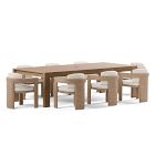 Telluride Outdoor Extendable Table (76"&ndash;106") &amp; Westport Barrel Dining Chairs Set