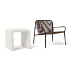 Oceana Outdoor Lounge Chair &amp; Syros Side Table (19") Set