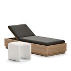 Telluride Outdoor Chaise Lounge &amp; Syros Side Table Set