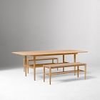 Baycrest Outdoor Teak Extendable Dining Table (84"&ndash;100") &amp; Benches (46") Set
