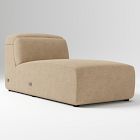 Open Box: Leo Motion Armless Chaise - Performance Distressed Velvet Camel