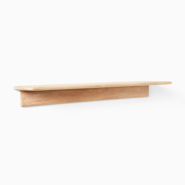 Anton Solid Wood Wall Shelves 24–48
