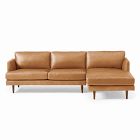 Haven Loft Leather 2-Piece Chaise Sectional (103")
