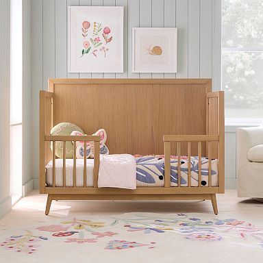mid century modern crib and dresser set Mid-Century and Cali Nursery Set Leather
