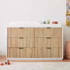 Quinn 6-Drawer Wide Dresser with Removable Topper (57")