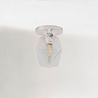 Sculptural Faceted Flush Mount