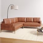 Andes Leather 3-Piece L-Shaped Sectional (94"&ndash;105")