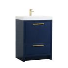 Donovan Single Bathroom Vanity (24"&ndash;48") - Blue/Green