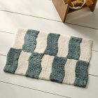 Wavy Blocks Bath Mat