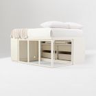 Modernist Captain's Double Bed w/ Desk