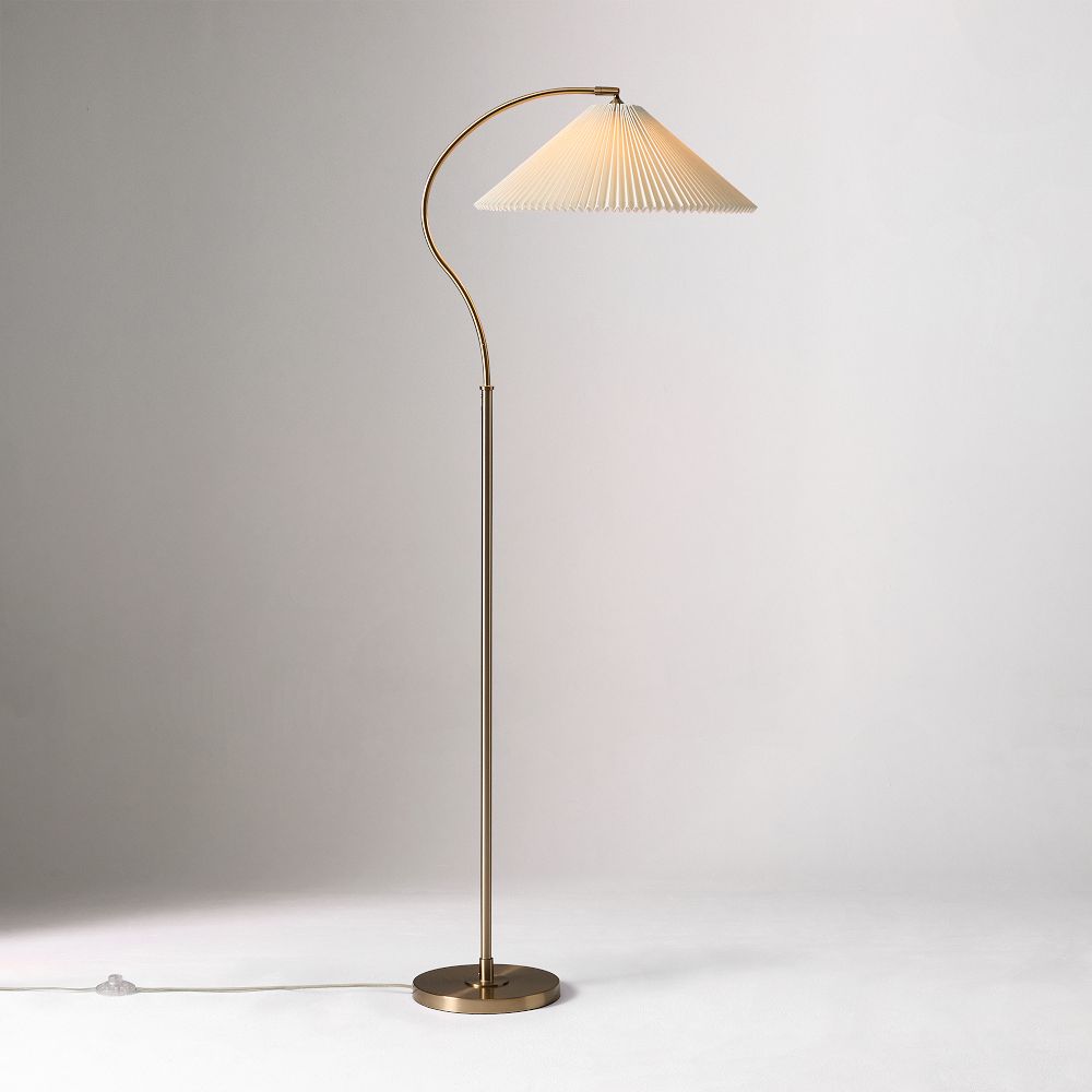 Lorelei Floor Lamp (61") - Pleated Shade