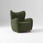 Open Box: Jodie Wing Recliner - Performance Distressed Velvet Tarragon