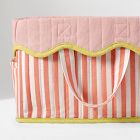 Pink Chicken Stripe Diaper Caddy