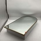 Open Box: Arched Metal Framed Medicine Cabinet (16.5" x 31") - Antique Brass