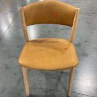 Open Box: Marcus Samuelsson Leather Dining Chair - Ludlow Leather Sesame, Blonde