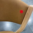 Open Box: Marcus Samuelsson Leather Dining Chair - Ludlow Leather Sesame, Blonde