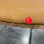 Open Box: Marcus Samuelsson Leather Dining Chair - Ludlow Leather Sesame, Blonde