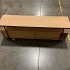 Open Box: Pierce Media Console (66") - Black/Blonde