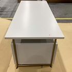 Open Box: Quinn Executive Desk (74") - Haze, Antique Brass